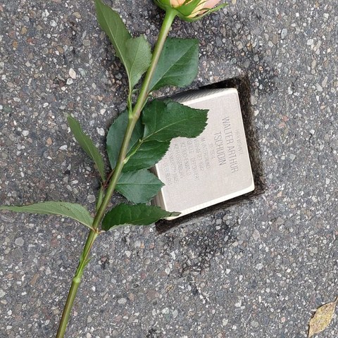 Stolperstein. Vergrösserte Ansicht